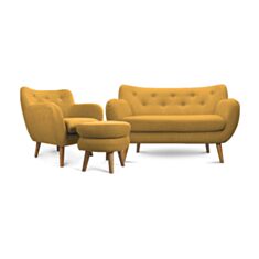 Комплект мягкой мебели Челси желтый - фото