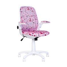 Дитяче крісло Nowy Styl Glory GTP Kids white Tilt PL62 P OD-06/CM-04 рожеве - фото