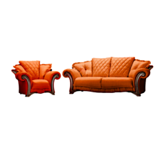 Комплект м'яких меблів Mayfair помаранчевий - фото