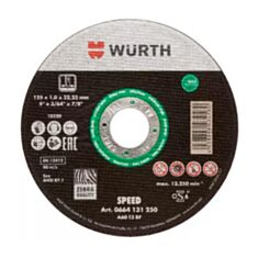 Круг відрізний WURTH 0664131250 для нержавіючої сталi 125*1 мм - фото