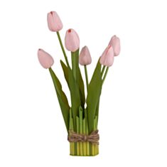 Декоративный букет тюльпанов Elisey 8921-026 33 см розовый - фото