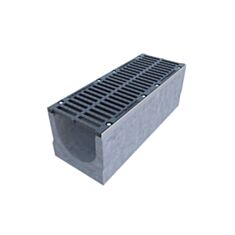 Лоток водоотводный бетонный Spark BetoMax ЛВ-30.38.36-Б 04750 с решоткой - фото