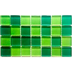 Мозаика Керамика Полесья Glance Green forest 30*30 см зелёная - фото