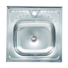 Кухонна мийка Platinum 5050 без сифона 0,4 мм 50*50*12 см - фото