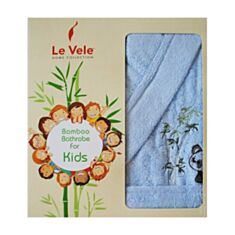 Халат детский Le Vele Bamboo for kids голубой - фото