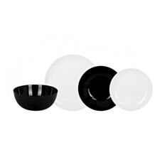 Сервіз столовий Luminarc Diwali Black&White P4360 19 предметів - фото