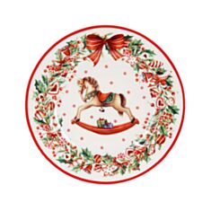 Тарілка десертна порцелянова BonaDi Різдвяна Фантазія 498-293 19 см - фото