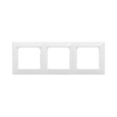 Рамка тримісна Legrand Valena 774453 горизонтальна біла - фото