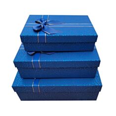 Подарункова коробка Ufo Blue m1340-0506 24 см синя - фото
