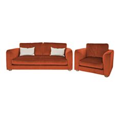 Комплект м'яких меблів Ліберті помаранчевий - фото