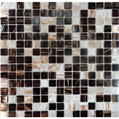 Мозаика Vivacer GOmix11 2*2см 32,7*32,7 бело-коричневая - фото
