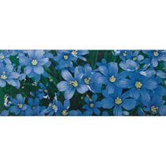 Декор Атем Yalta Flower BL 20*50 голубой - фото