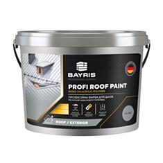 Фасадная краска акриловая Bayris Profi Roof Paint матовая серая 5 кг - фото