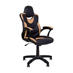 Кресло для геймеров Nowy Styl Gosu Anyfix PL73 Eco-30/Eco-01 черный/коричневый - фото