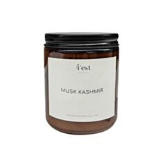 Свічка ароматична 4'est Musk Kashmir в склянці з кришкою 250 мл - фото