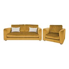 Комплект мягкой мебели Либерти желтый - фото