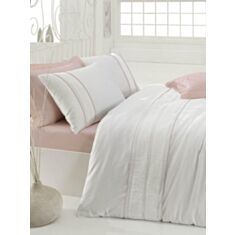 Комплект постельного белья Cotton Box Brode Saten Alone Pink 2,0 - фото