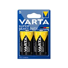 Батарейка Varta SuperLife R20 D Zinc-Carbon 1,5V 2 шт - фото