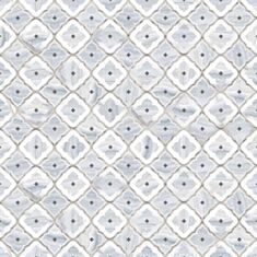 Плитка для підлоги Opoczno Blumarine Pattern satin 42*42 см блакитна - фото