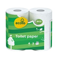 Папір туалетний Ecolo 4 шт - фото