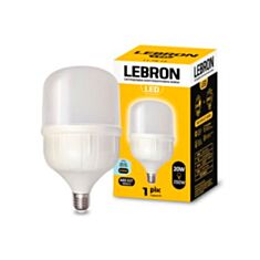 Лампа світлодіодна Lebron LED L-A80 20W E27 6500K 1800Lm - фото