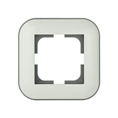 Рамка одноместная Ovivo Grano Loft 404-010003-096 белый+серый - фото