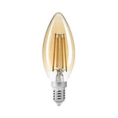 Лампа світлодіодна Videx Titanum Fliament LED С37 4W E14 2200K 220V бронза - фото