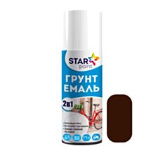 Грунт-эмаль аэрозольная STAR Paint 2 в 1 темно-коричневая 0,4 л - фото