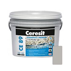 Фуга Ceresit CE 89 Ultraepoxy Premium епоксидна 807 сіра перлина 2,5 кг - фото