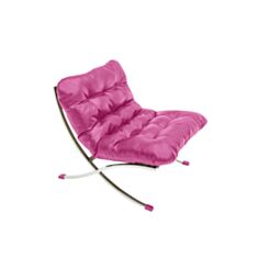 Кресло мягкое Leonardo Rombo розовое - фото