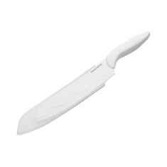 Нож с неприлипающим лезвием Tescoma PRESTO BIANCO Santoku 863116 16 см - фото