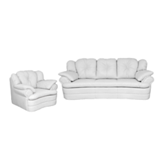 Комплект мягкой мебели Lantis белый - фото