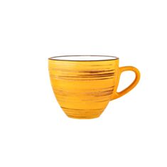 Чашка чайная Wilmax Spiral Yellow WL 669436/A 300 мл - фото