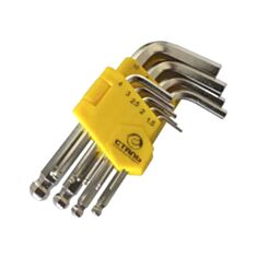 Набір ключів Сталь 48102 Г-подібних НЕХ 1,5-10 мм 9 шт - фото