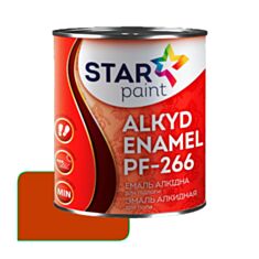 Эмаль алкидная STAR Paint ПФ-266 85 желто-коричневая 0,9 кг - фото