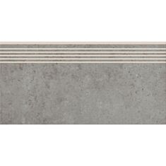 Плитка Cersanit Highbrook ступень 29,8*59,8 см темно-серая - фото
