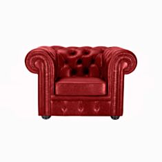 Кресло Честер красный - фото