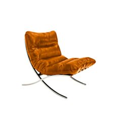 Кресло мягкое Leonardo Linea оранжевое - фото