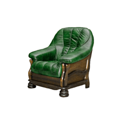 Кресло Judith 1 зеленое - фото