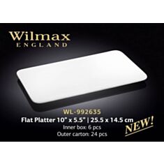 Блюдо плоское прямоугольное Wilmax 992635 25,5*14,5 см - фото