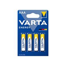 Батарейка Varta Energy LR03 AAA Alkaline 4 шт - фото