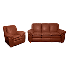 Комплект мягкой мебели Boston коричневый - фото