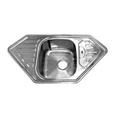 Кухонна мийка Platinum 9550В 0,8 мм 95*50 см сатин - фото