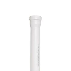 Труба каналізаційна Valrom ПВХ шумопоглинаюча 110*5,3 мм 500 мм біла - фото