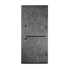 Двери металлические Министерство Дверей мармур темный 96*205 см правые - фото
