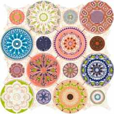 Мозаика Dune Emphasis Ceramics Mandala 28*28 - фото