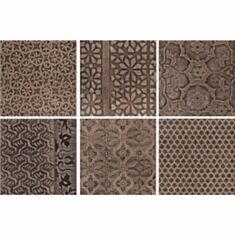 Плитка Imola Ceramica Wood Voyages T декор 16,5*16,5 см коричневая - фото