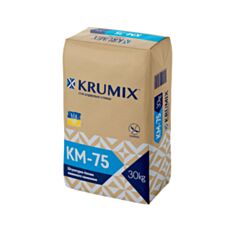 Штукатурка машинна Krumix КМ-75 гіпсова 30 кг - фото