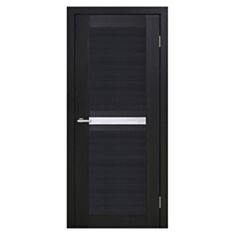 Міжкімнатні двері ПВХ Оміс Nova 3D 600 мм скло сатин Premium dark - фото