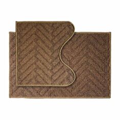 Набор ковриков для ванной и туалета Dariana Little коричневый - фото